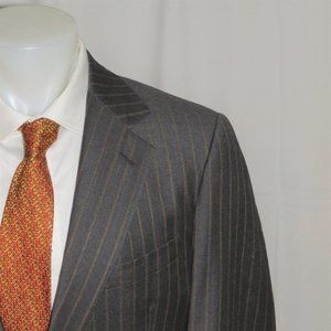 Brooks Brothers Golden Fleece Loro Piana Martin Greenfield Two Button Suit 42R